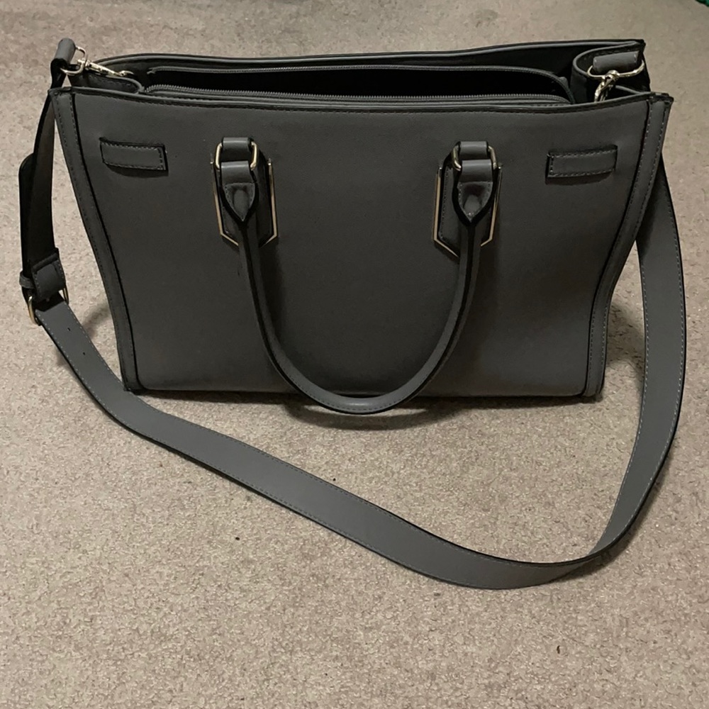 Gray Apt 9 Laptop Bag w/ Shoulder Strap